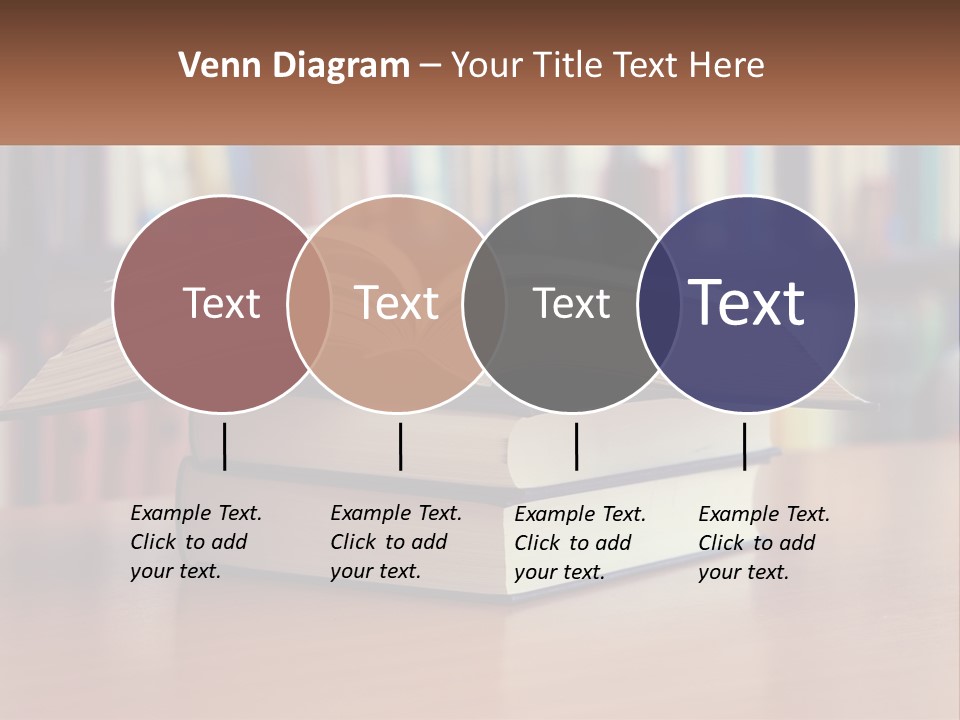 An Open Book Sitting On Top Of A Wooden Table PowerPoint Template