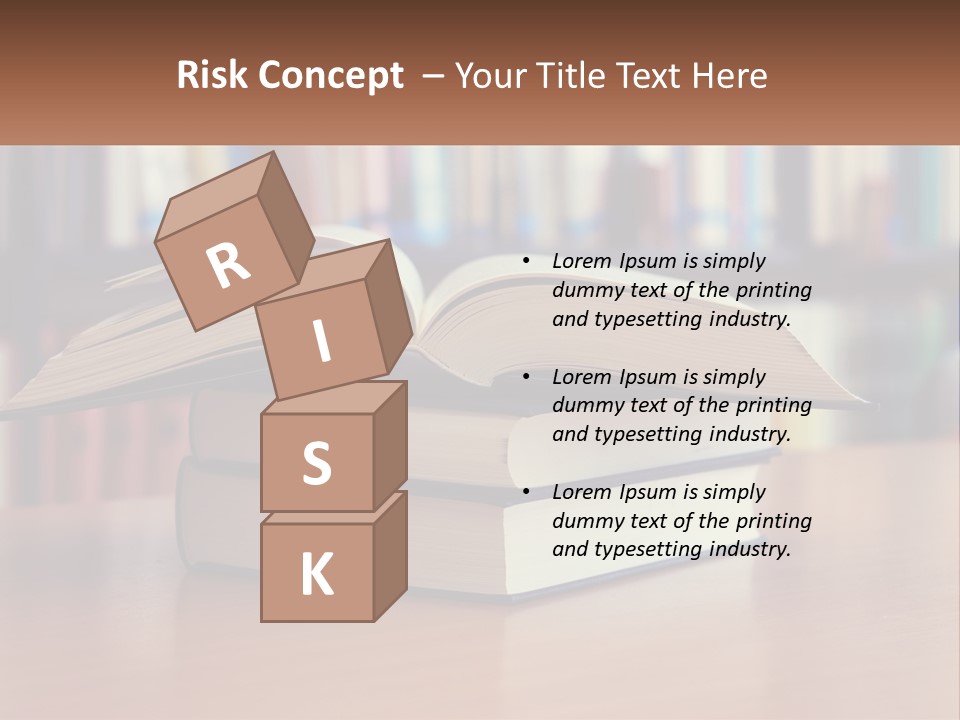 An Open Book Sitting On Top Of A Wooden Table PowerPoint Template