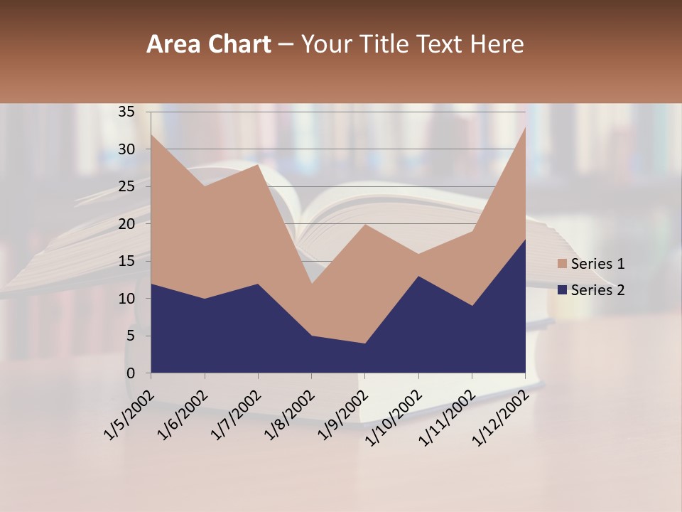 An Open Book Sitting On Top Of A Wooden Table PowerPoint Template