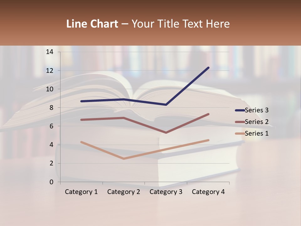 An Open Book Sitting On Top Of A Wooden Table PowerPoint Template