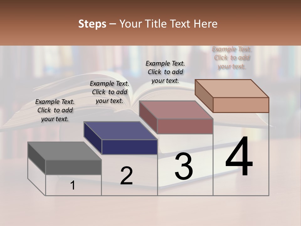 An Open Book Sitting On Top Of A Wooden Table PowerPoint Template