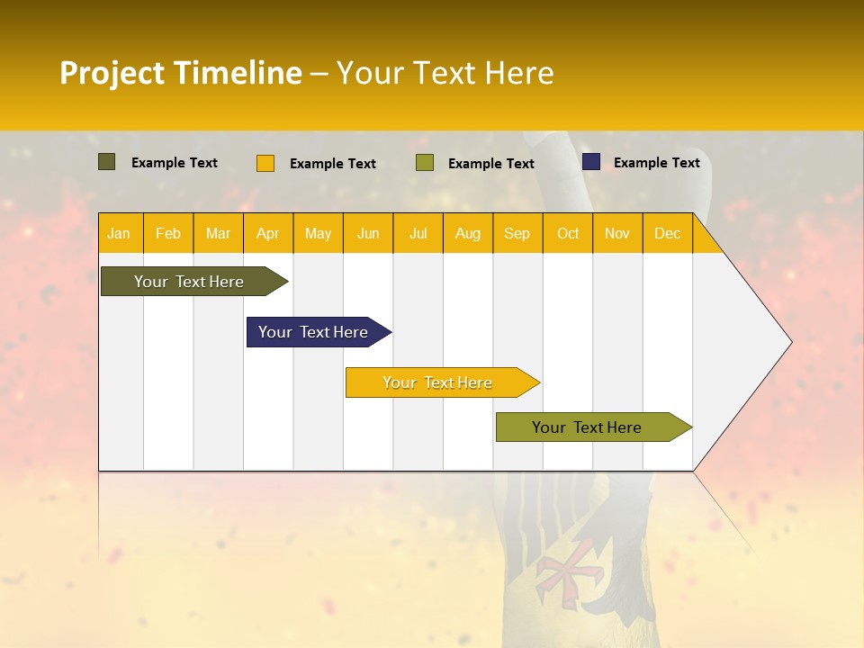 A Hand With A Peace Sign Painted On It PowerPoint Template