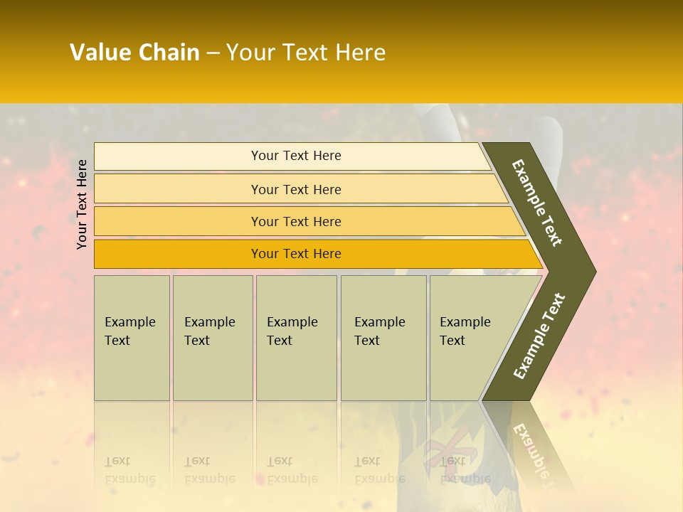 A Hand With A Peace Sign Painted On It PowerPoint Template