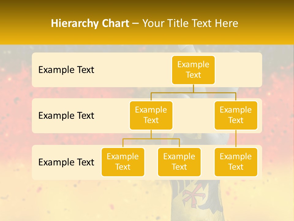 A Hand With A Peace Sign Painted On It PowerPoint Template