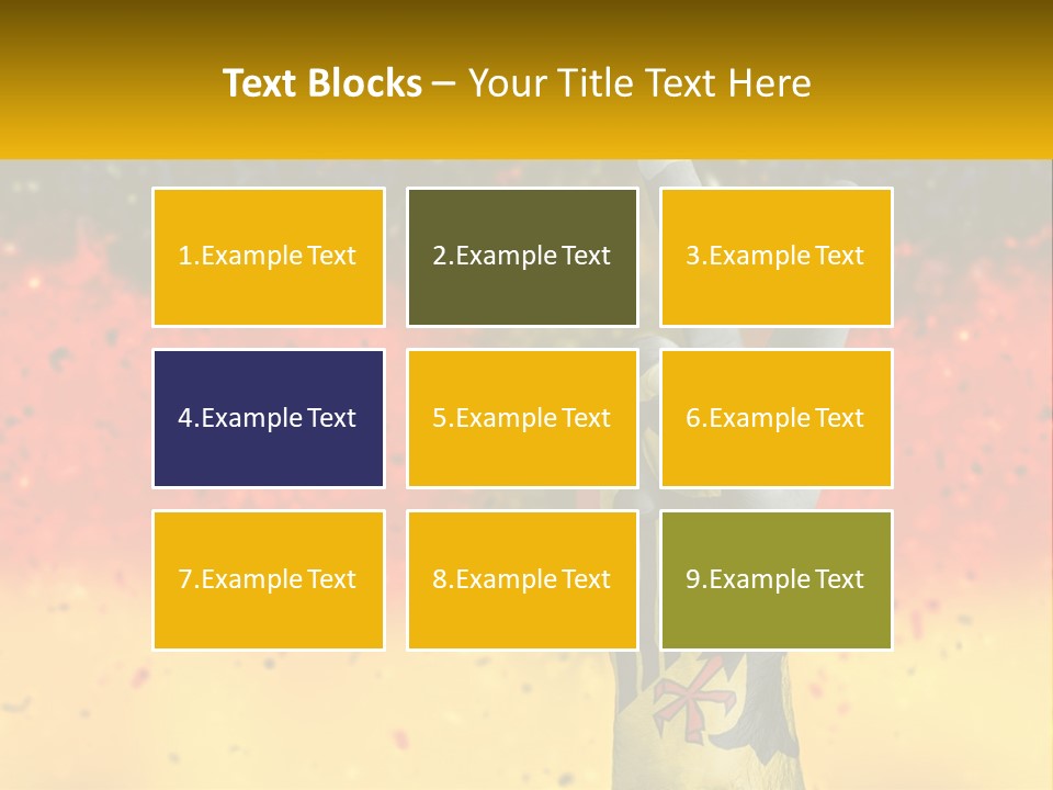 A Hand With A Peace Sign Painted On It PowerPoint Template