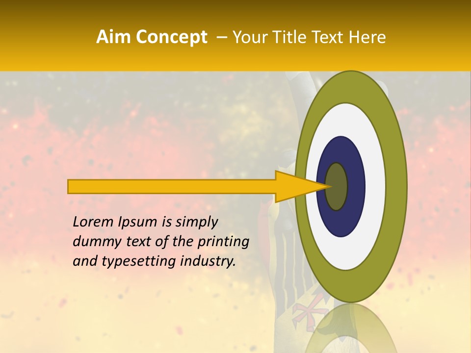 A Hand With A Peace Sign Painted On It PowerPoint Template