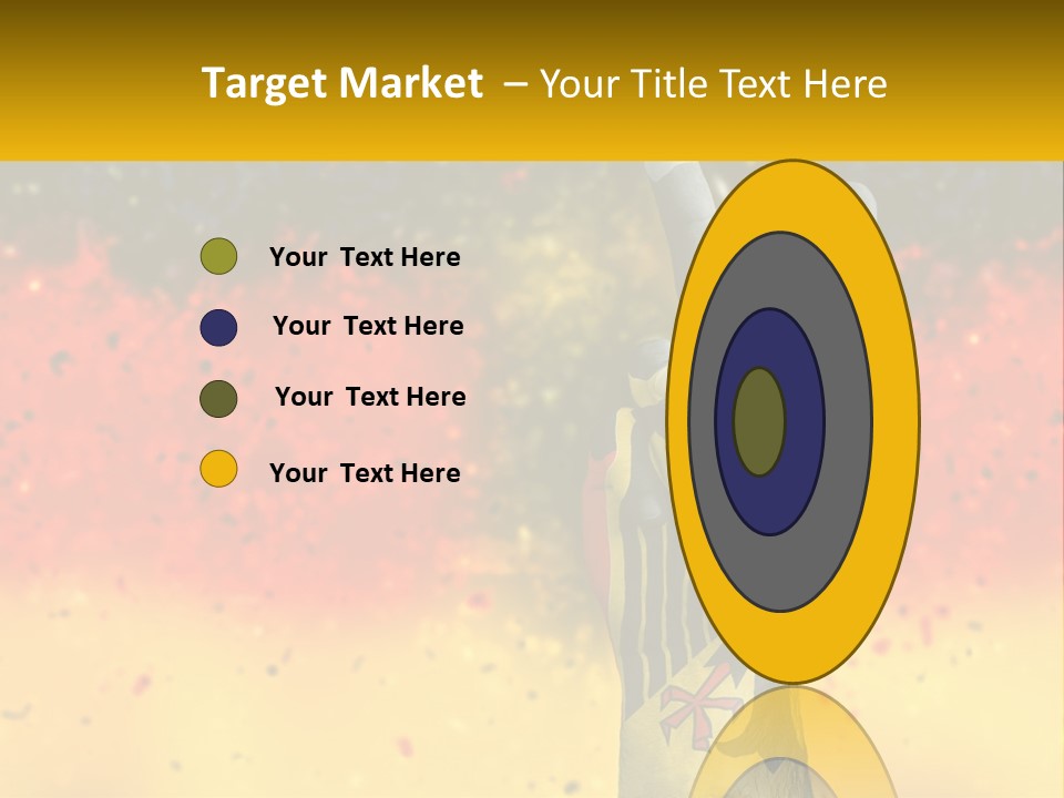 A Hand With A Peace Sign Painted On It PowerPoint Template