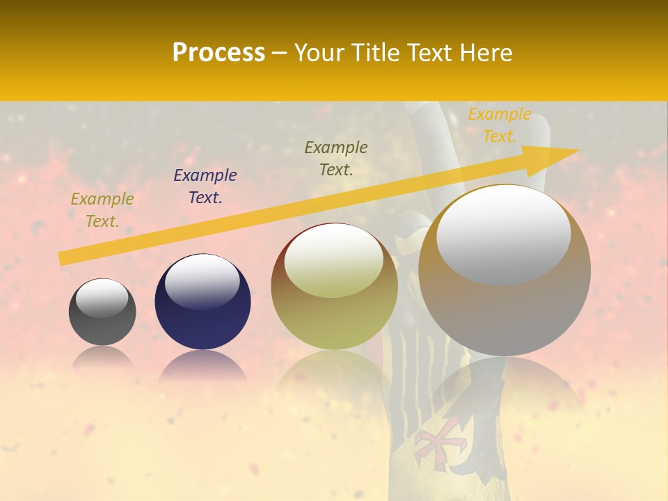 A Hand With A Peace Sign Painted On It PowerPoint Template