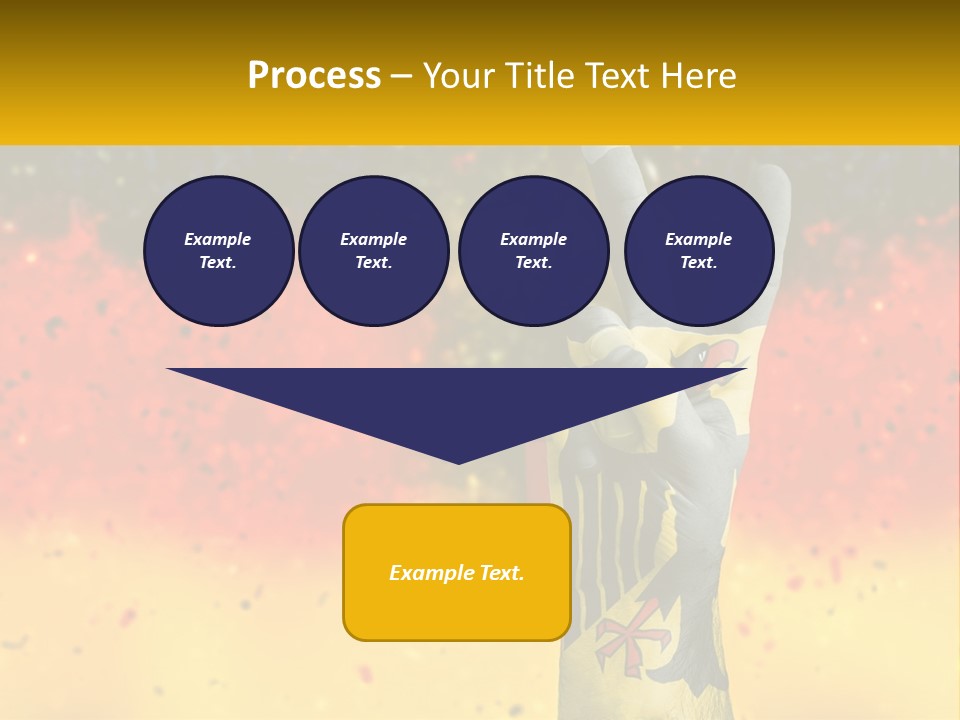 A Hand With A Peace Sign Painted On It PowerPoint Template