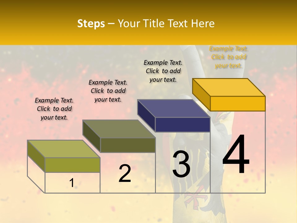 A Hand With A Peace Sign Painted On It PowerPoint Template