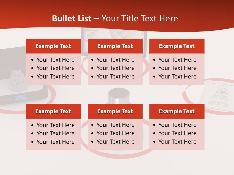 A Computer And A Printer On A Table PowerPoint Template