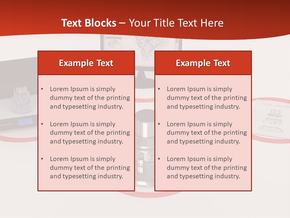 A Computer And A Printer On A Table PowerPoint Template
