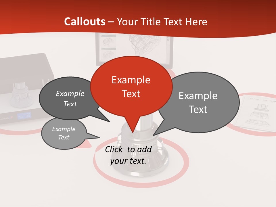 A Computer And A Printer On A Table PowerPoint Template