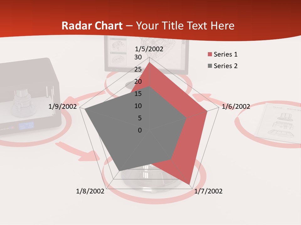 A Computer And A Printer On A Table PowerPoint Template