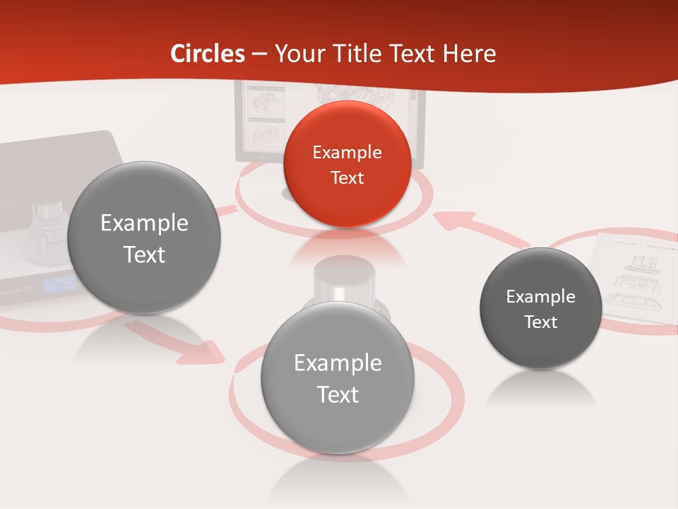 A Computer And A Printer On A Table PowerPoint Template
