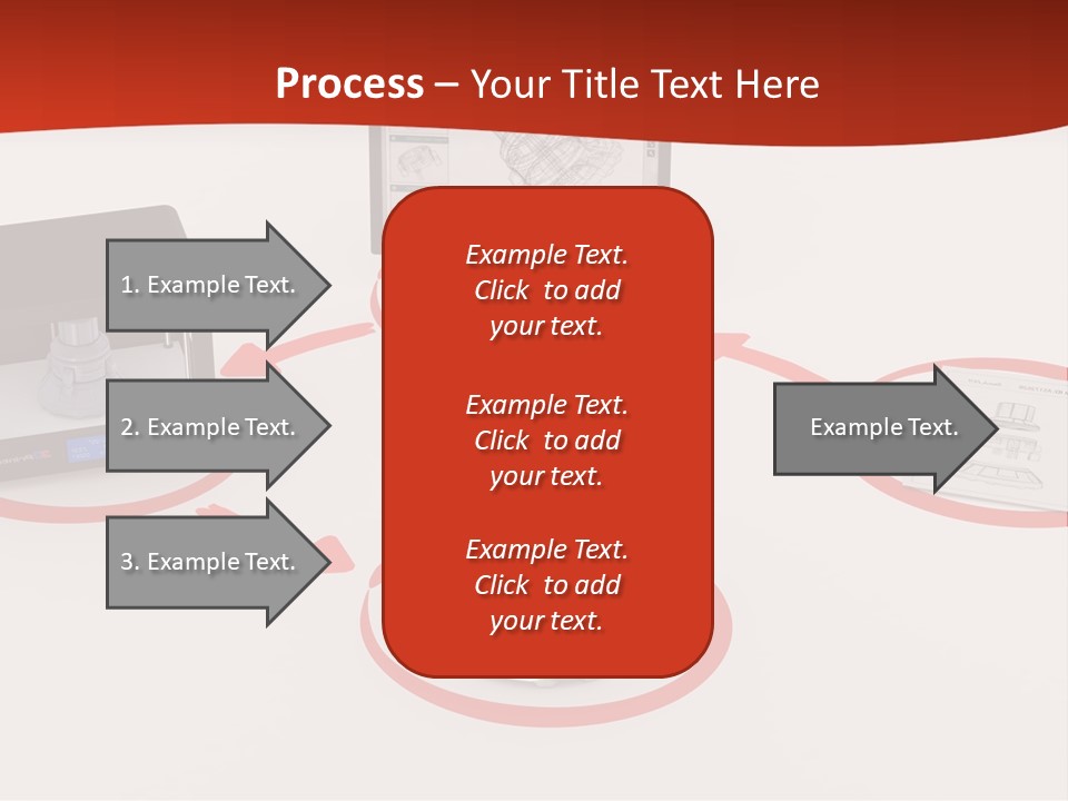 A Computer And A Printer On A Table PowerPoint Template