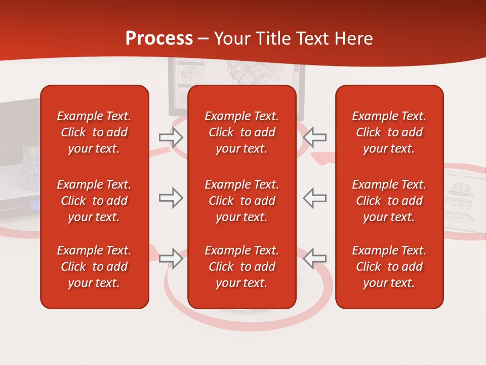 A Computer And A Printer On A Table PowerPoint Template