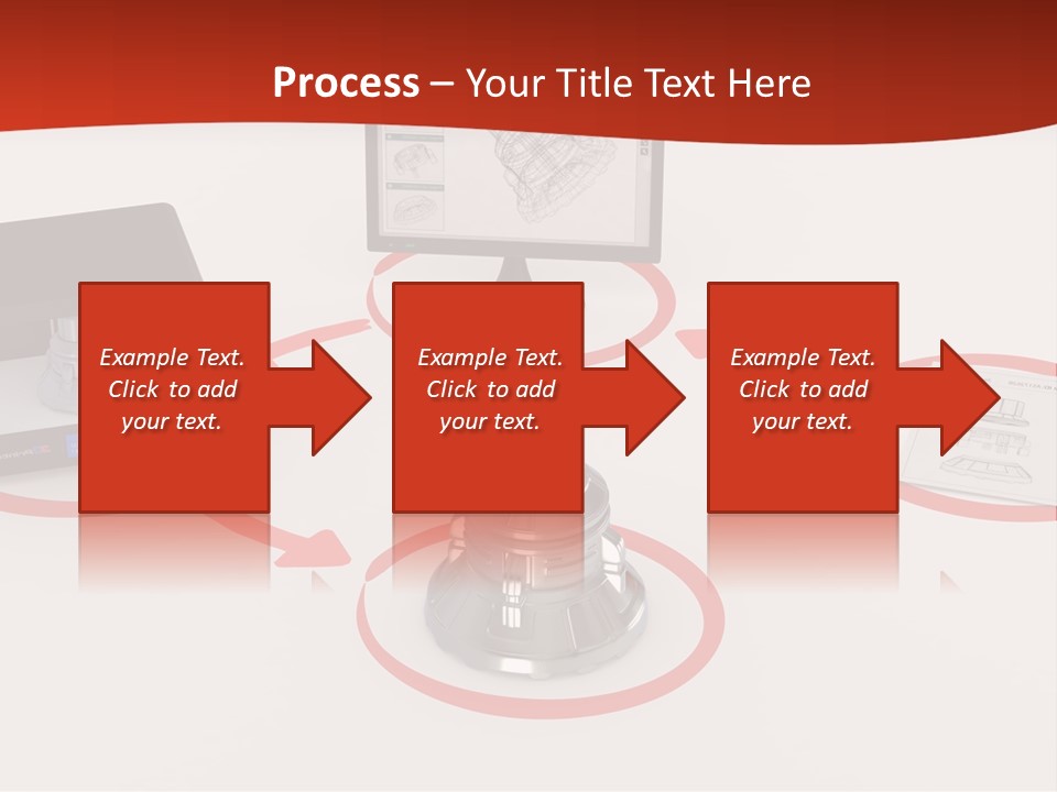 A Computer And A Printer On A Table PowerPoint Template