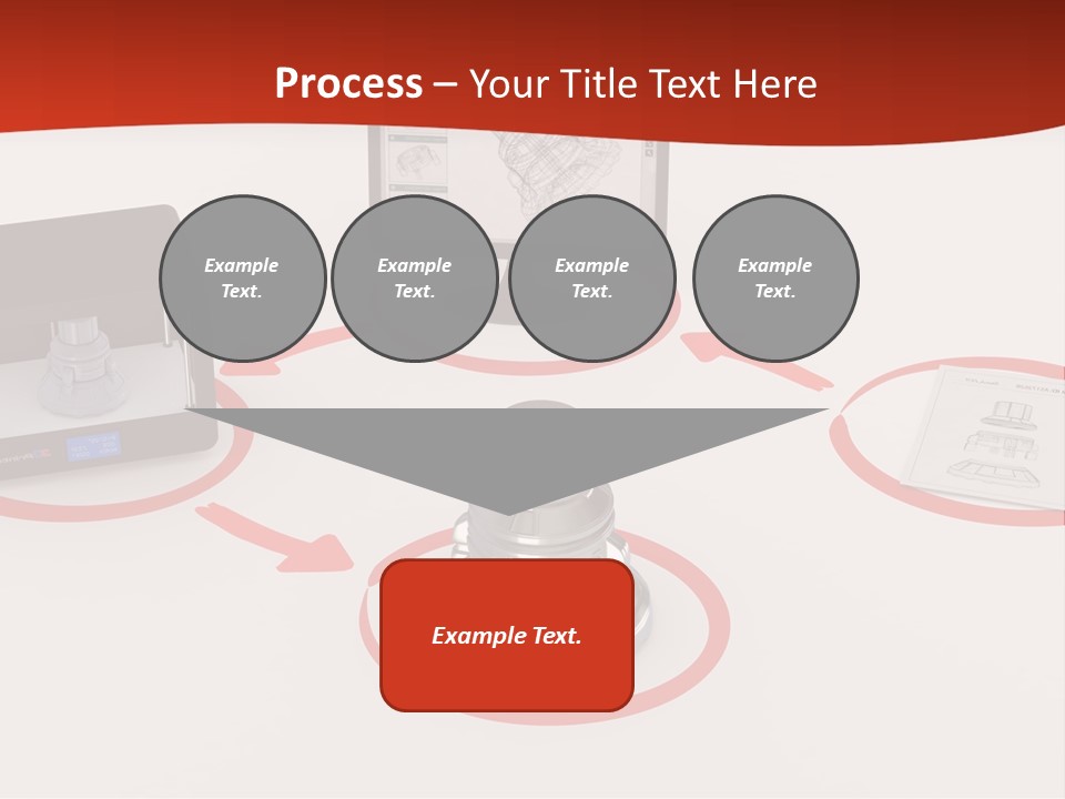 A Computer And A Printer On A Table PowerPoint Template