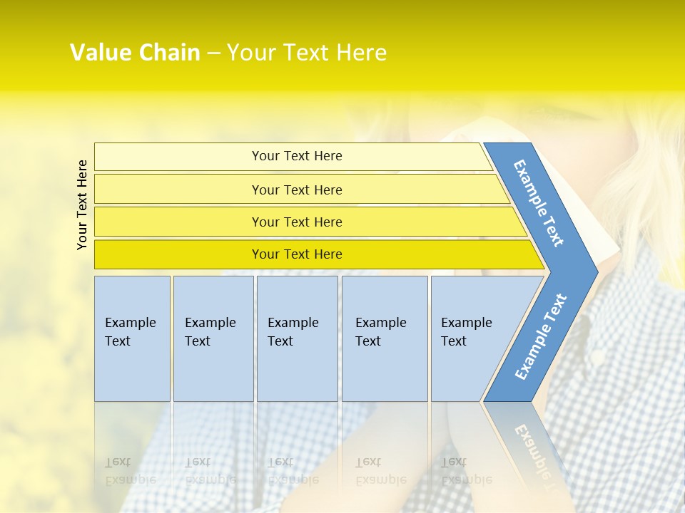 A Woman Blowing Her Nose With A Yellow Field In The Background PowerPoint Template