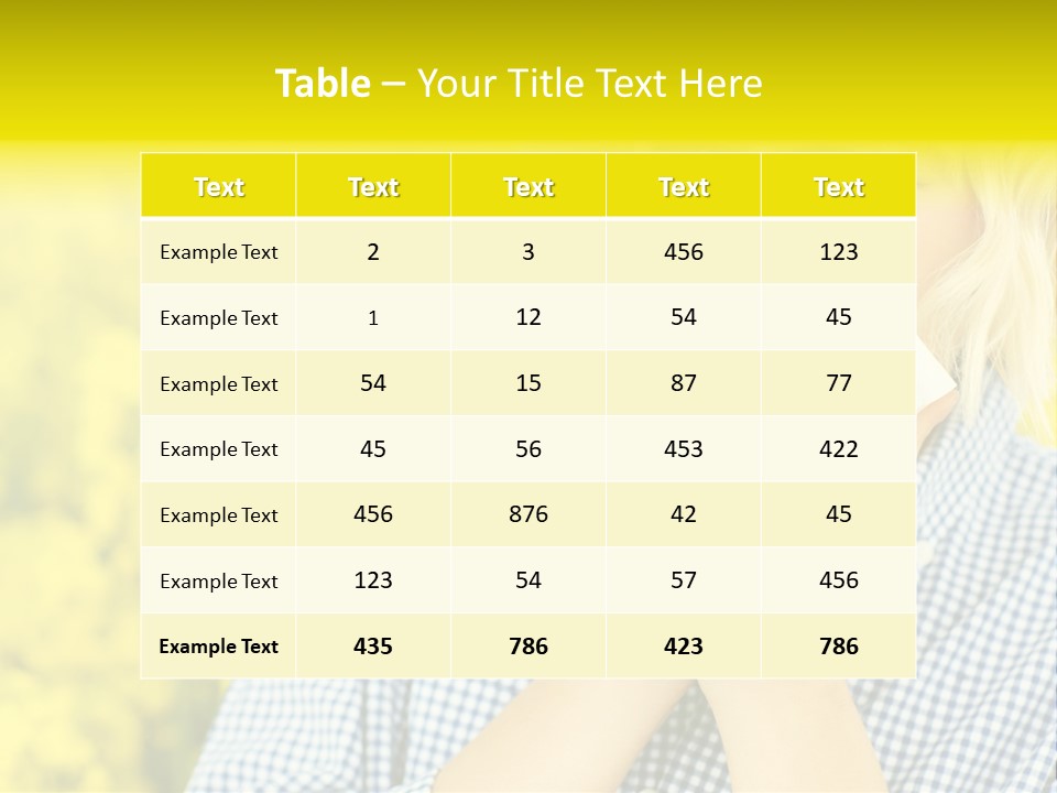 A Woman Blowing Her Nose With A Yellow Field In The Background PowerPoint Template