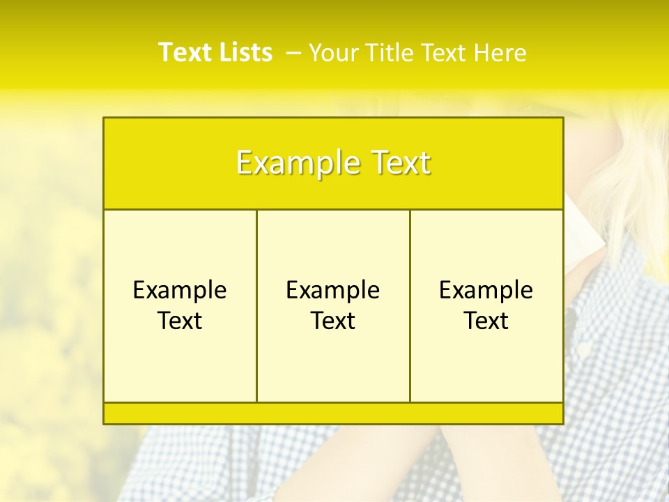 A Woman Blowing Her Nose With A Yellow Field In The Background PowerPoint Template