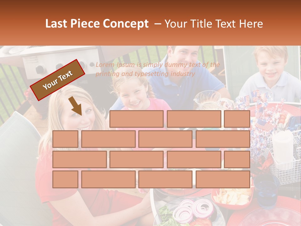 A Group Of People Sitting Around A Table With Food PowerPoint Template