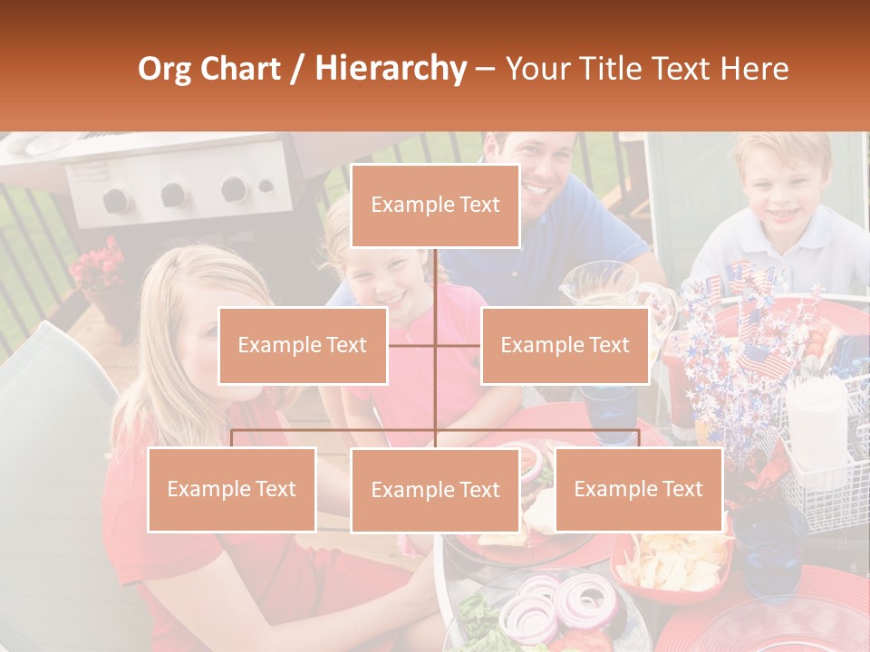 A Group Of People Sitting Around A Table With Food PowerPoint Template