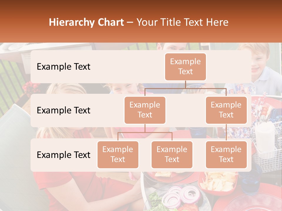 A Group Of People Sitting Around A Table With Food PowerPoint Template