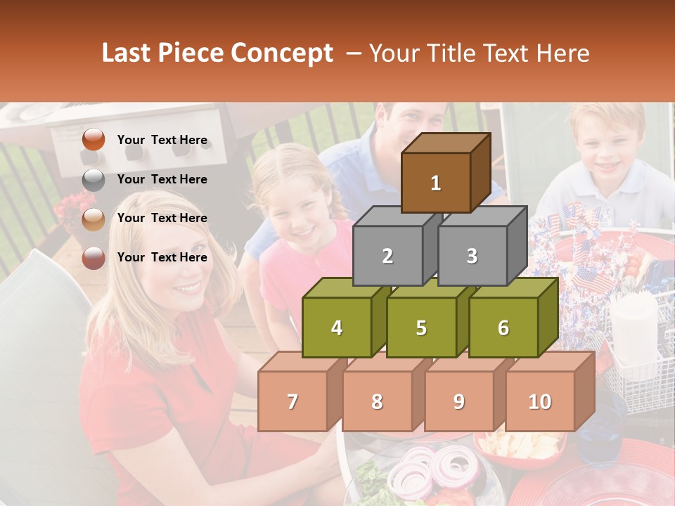 A Group Of People Sitting Around A Table With Food PowerPoint Template