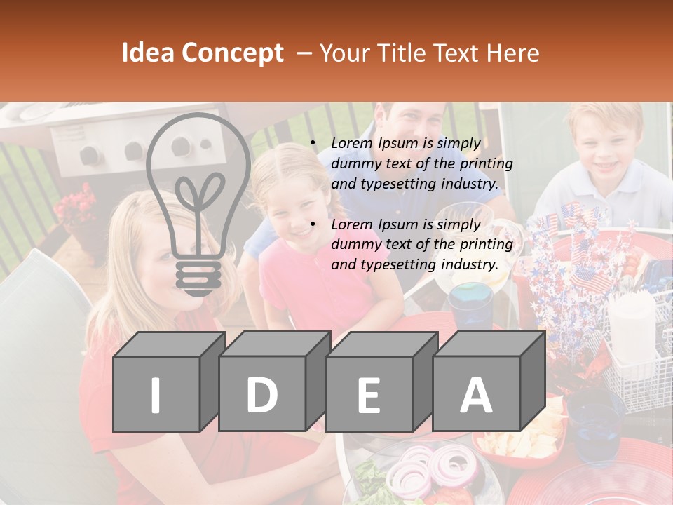 A Group Of People Sitting Around A Table With Food PowerPoint Template