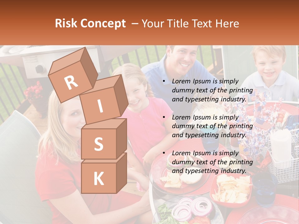 A Group Of People Sitting Around A Table With Food PowerPoint Template