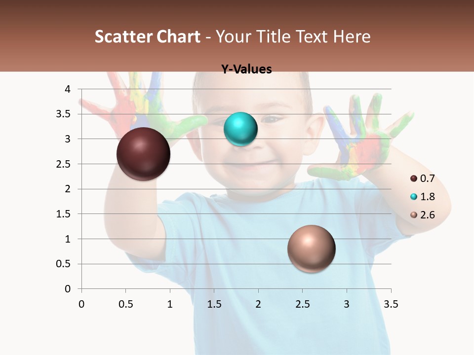A Young Boy Is Holding His Hands Up To The Camera PowerPoint Template
