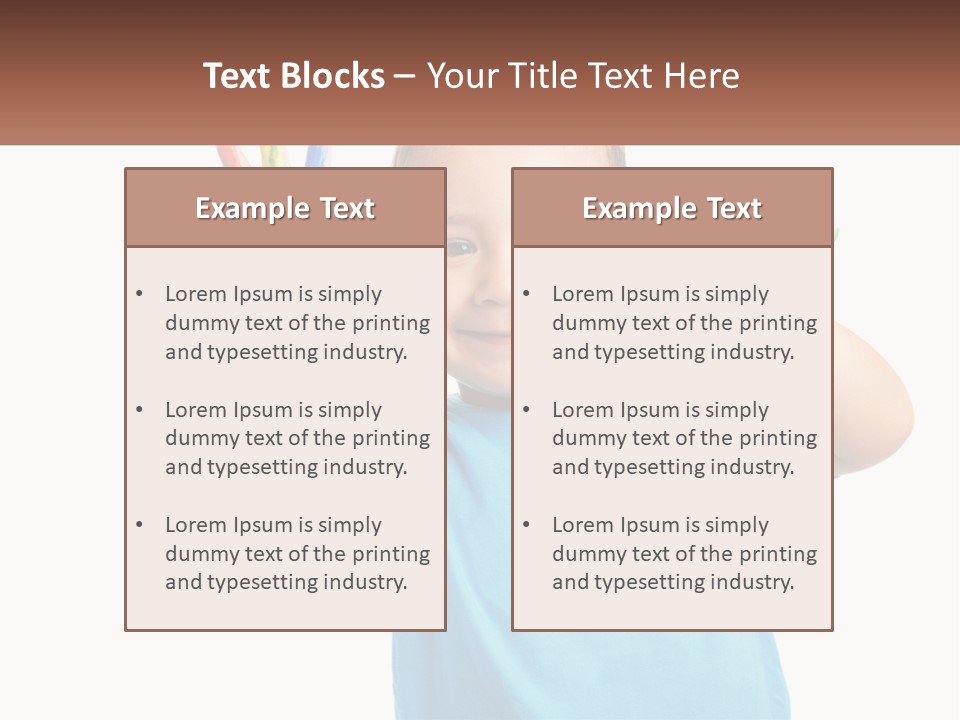 A Young Boy Is Holding His Hands Up To The Camera PowerPoint Template