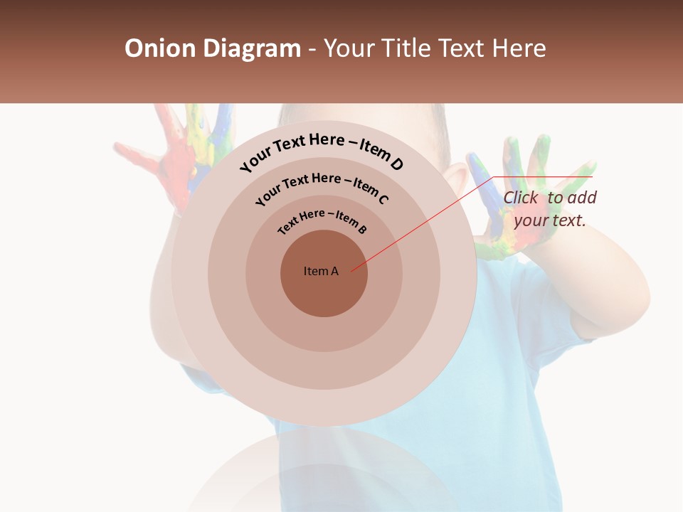 A Young Boy Is Holding His Hands Up To The Camera PowerPoint Template