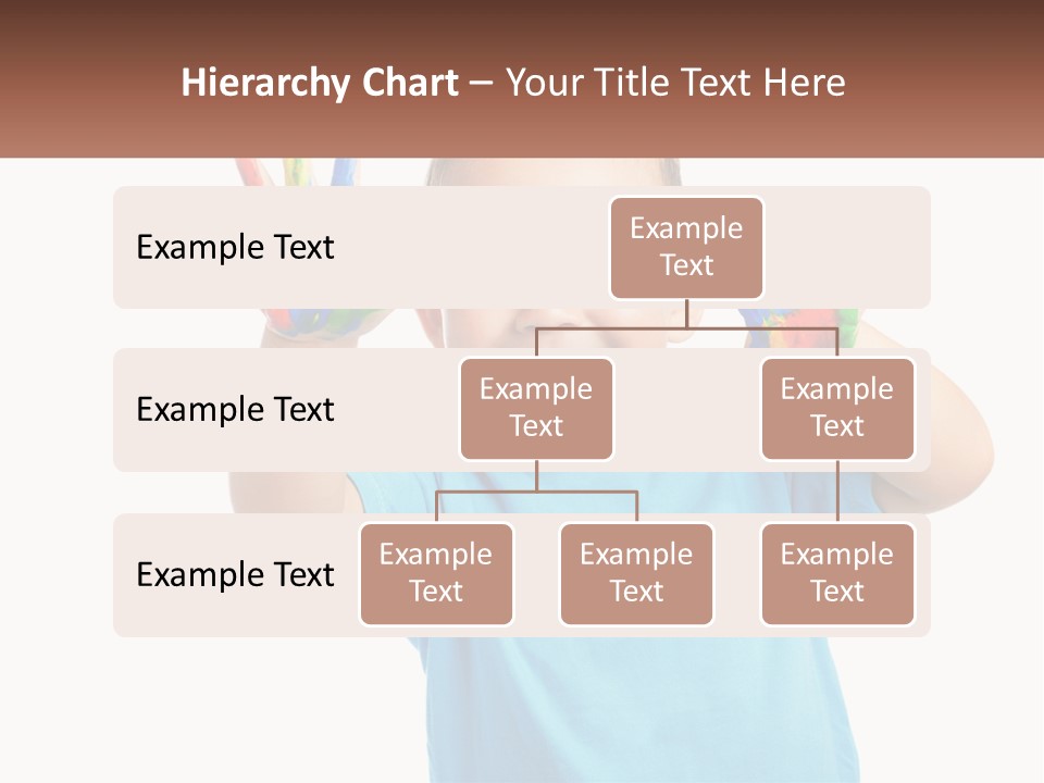 A Young Boy Is Holding His Hands Up To The Camera PowerPoint Template