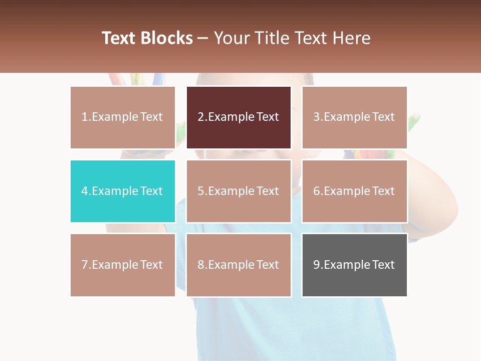 A Young Boy Is Holding His Hands Up To The Camera PowerPoint Template