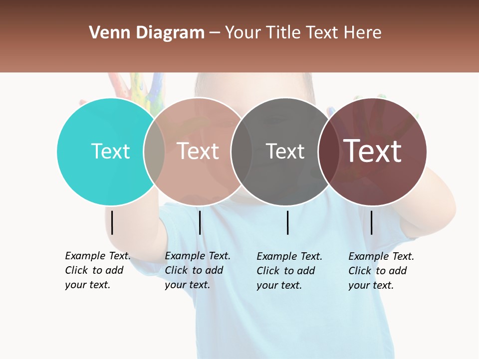 A Young Boy Is Holding His Hands Up To The Camera PowerPoint Template