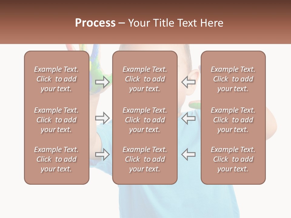 A Young Boy Is Holding His Hands Up To The Camera PowerPoint Template