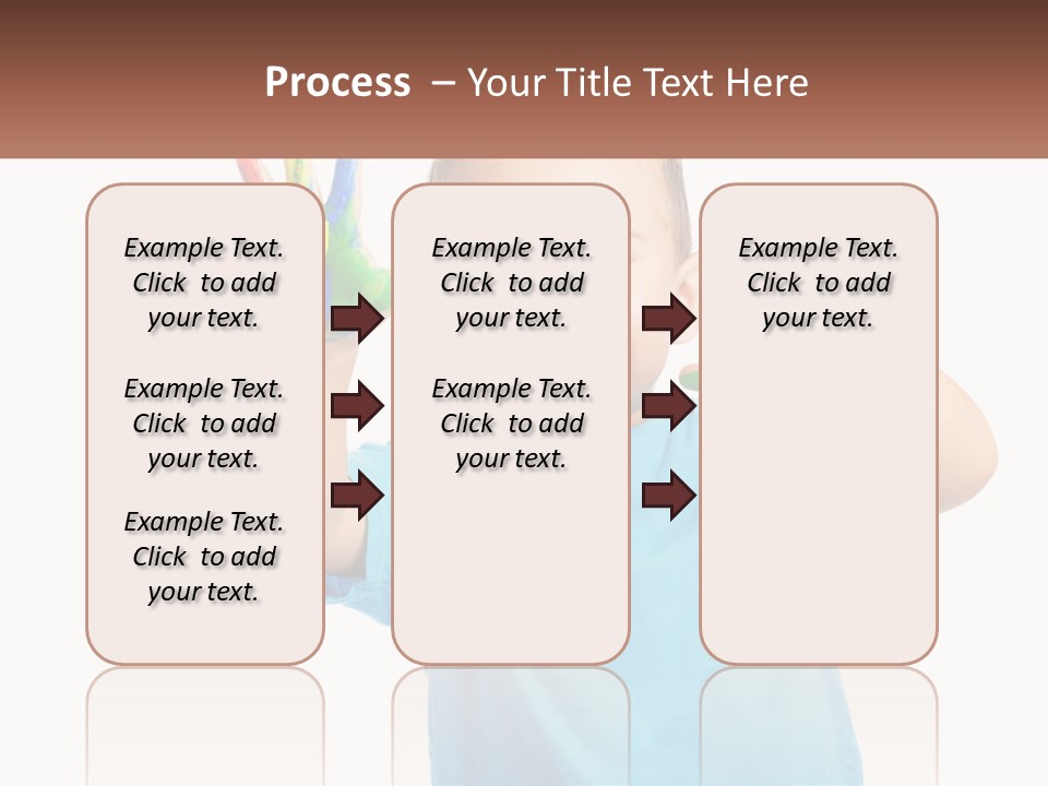 A Young Boy Is Holding His Hands Up To The Camera PowerPoint Template