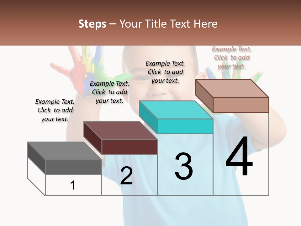 A Young Boy Is Holding His Hands Up To The Camera PowerPoint Template