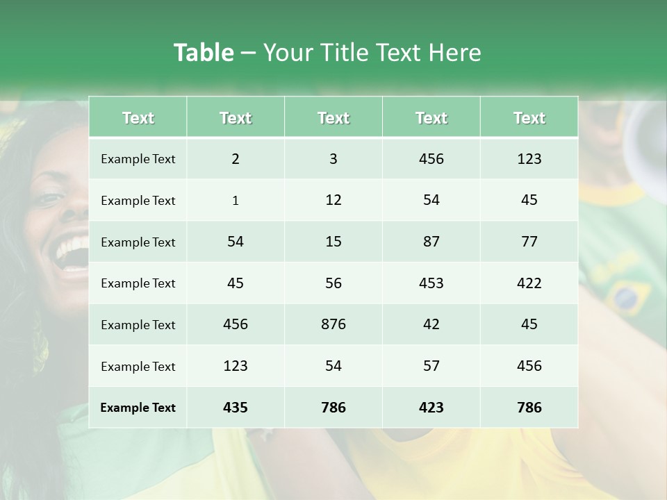 A Group Of Soccer Fans With A Megaphone In Front Of Them PowerPoint Template