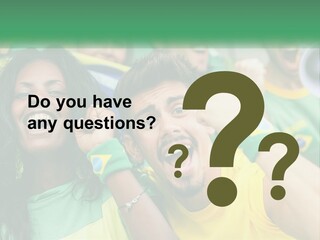 A Group Of Soccer Fans With A Megaphone In Front Of Them PowerPoint Template