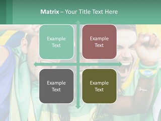 A Group Of People Are Posing For A Picture PowerPoint Template