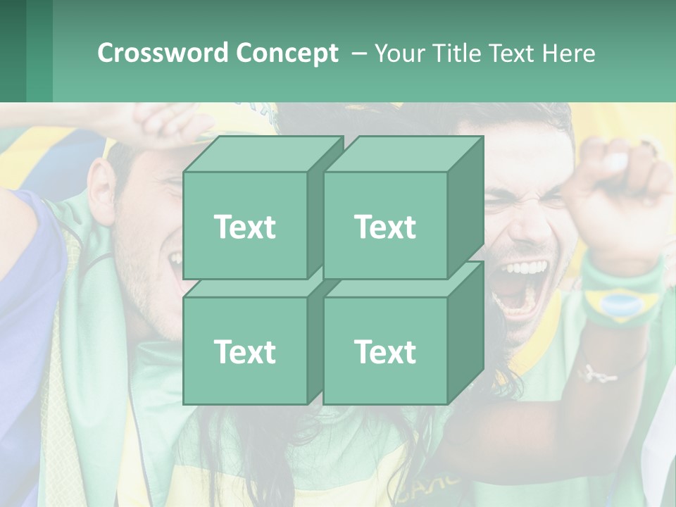 A Group Of People Are Posing For A Picture PowerPoint Template