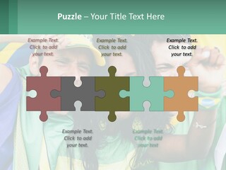 A Group Of People Are Posing For A Picture PowerPoint Template