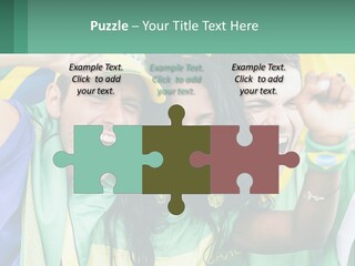 A Group Of People Are Posing For A Picture PowerPoint Template