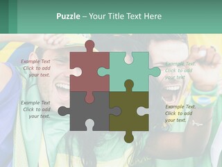 A Group Of People Are Posing For A Picture PowerPoint Template