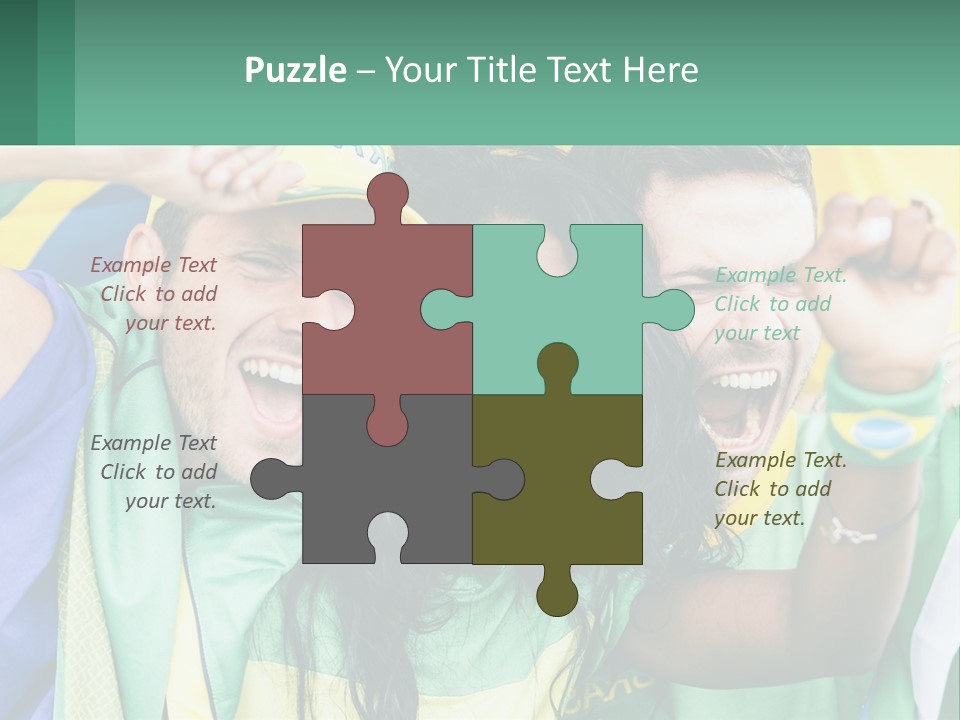 A Group Of People Are Posing For A Picture PowerPoint Template