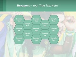 A Group Of People Are Posing For A Picture PowerPoint Template